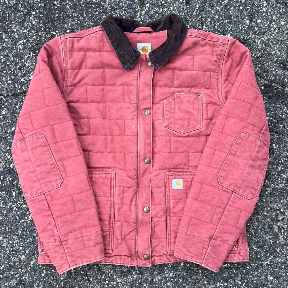 Vintage Y2K women’s pink carhartt work wear jacket